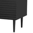 thumbnail image 4 of EUROCO 2 Door Sideboard Cabinet,35" Buffet Cabinet with Storage,Sideboard Storage Cabinet with Adjustable Shelf,Accient Cabinet for Living Room,Kitchen,Black, 4 of 7