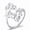 Ivy Leaf, variant on S925 Sterling Silver Adjustable Wrap Open Ring for Women