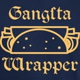 thumbnail image 3 of CafePress - Gangsta Wrapper Dark T Shirt - Men's Classic Graphic Cotton T-Shirt, 3 of 4