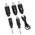 thumbnail image 1 of Adaptador de micrófono inalámbrico, receptor de transmisor de micrófono inalámbrico tipo c xlr anti interferencia 7 HORAS TIPLA DE BATERÍA Y JUEGO PARA MEDIDORES, 1 of 7
