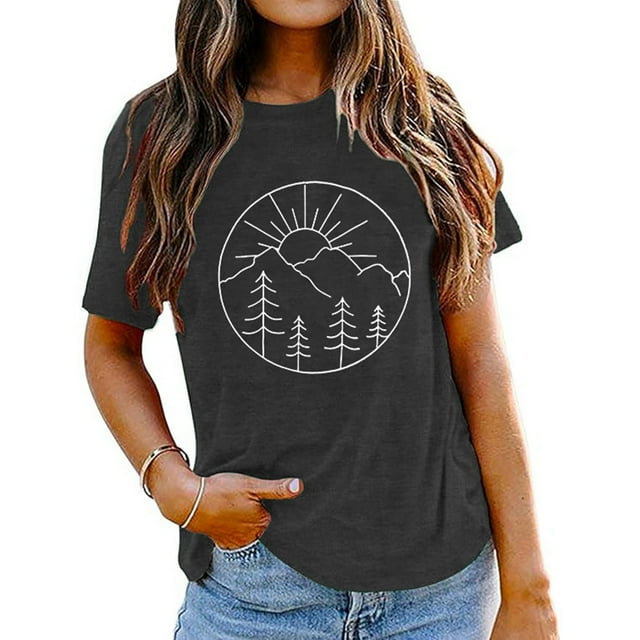 UANWENN T-Shirt d'Été pour Femmes, Confortable et Ajusté, Manches Courtes, T-Shirt de Compression pour Femmes