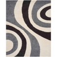 thumbnail image 3 of SAFAVIEH Isla Swirls Shag Area Rug, Ivory/Grey, 8' x 10', 3 of 4