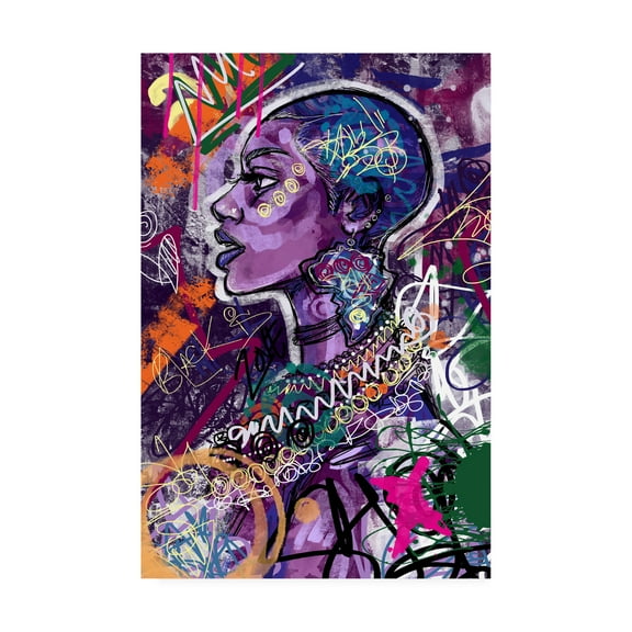 Trademark Fine Art 'Black is Love' Canvas Art by Justin Copelan