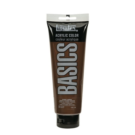 Liquitex BASICS Acrylic Color, 250ml Tube, Burnt (Best Burnt Orange Paint Colors)