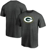 Men's Fanatics Heather Charcoal Green Bay Packers Primary Logo T-Shirt
