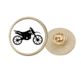 thumbnail image 1 of Broche de Oro Metálico Circular Unbranded Modelo Moto Mecanico, 1 of 3