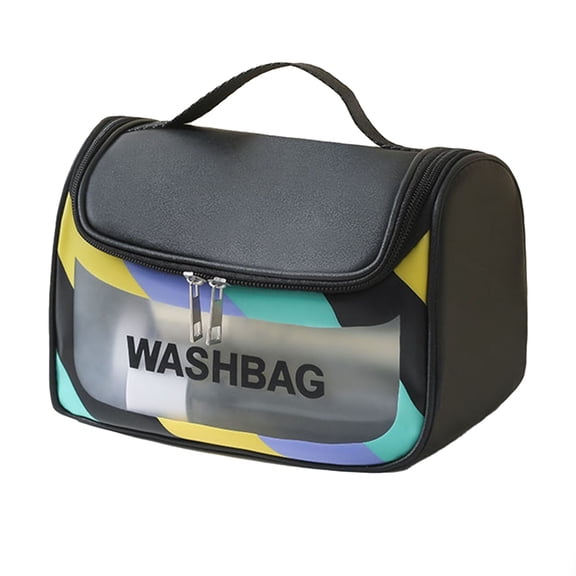 Makeup Bag Travel Cosmetic Bag Waterproof Toiletry Bag PU Leather Makeup Organizers Bag Large Capacity Cosmetic Pouch