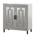 thumbnail image 4 of Twin Star Home Bar Cabinet with Mirrored Doors and Stemware Rack, 4 of 13