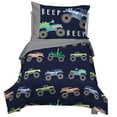 thumbnail image 4 of Carter's Monster Truck 4 Piece Toddler Bed Set, Navy and Grey, 4 of 4