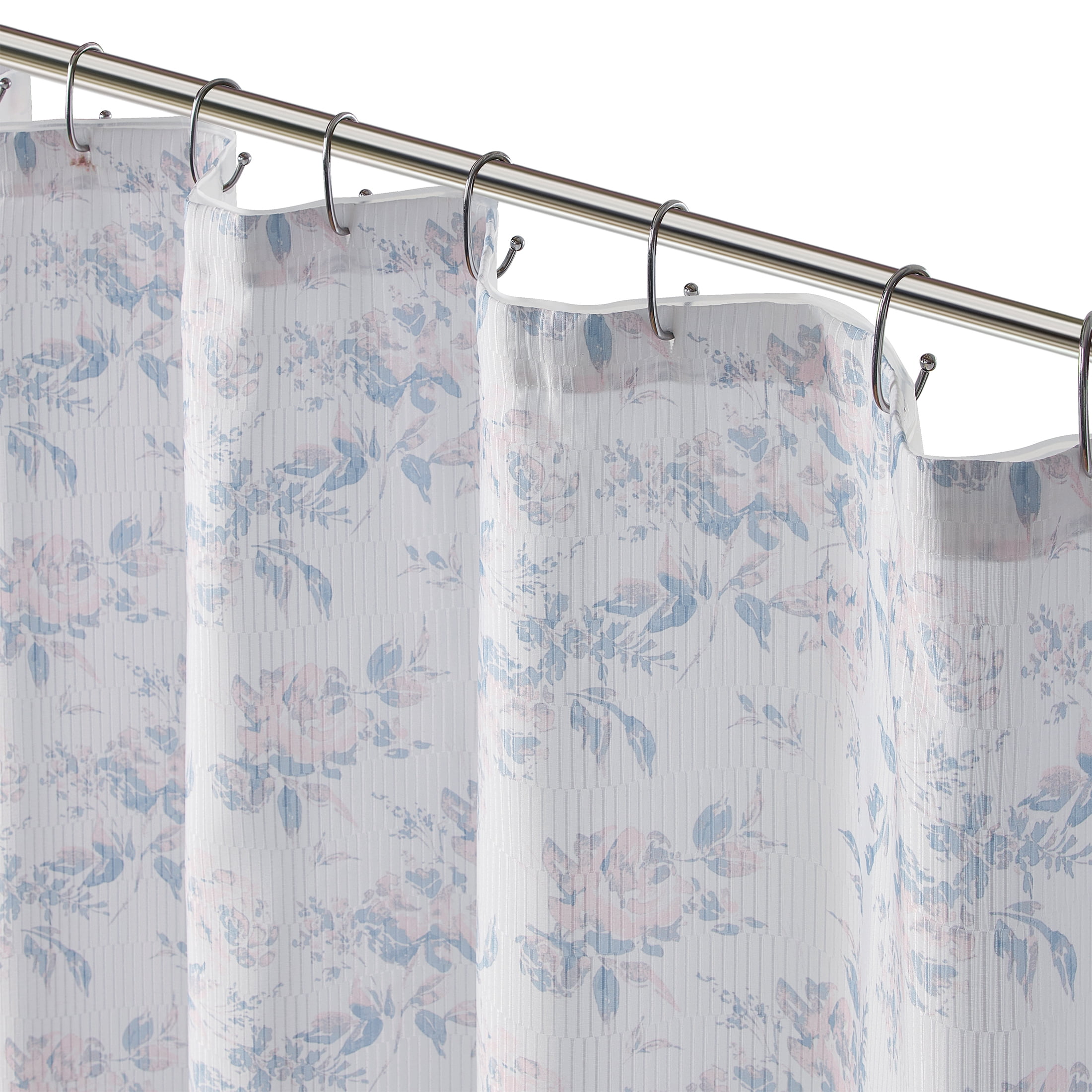My Texas House Rebecca 14-Piece Bright White Floral Shower Curtain Bath Set