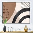thumbnail image 2 of Designart 'Abstract Ivory Shapes and Shapes in Terracotta III' Modern Framed Canvas Wall Art Print, 2 of 5