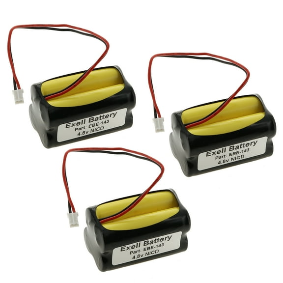 3x Exell Battery for Summer Infant Baby Monitor 02090 0209A 0210A 02720