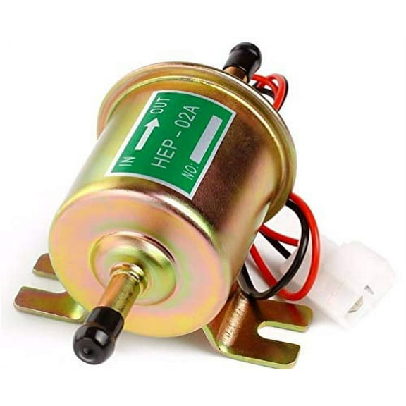 Inline Fuel Pump 12v Electric Transfer Universal Low Pressure Gas Diesel Fuel Pump 2.5-4psi HEP-02A