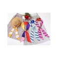 thumbnail image 6 of INSPIRE CHIC Women's Striped Printed Skinny Long Scarves Satin Silky Neck Scarf Neckerchief Ribbon Hair Band 140x8cm/55.1x3.1" Style-12, 6 of 6