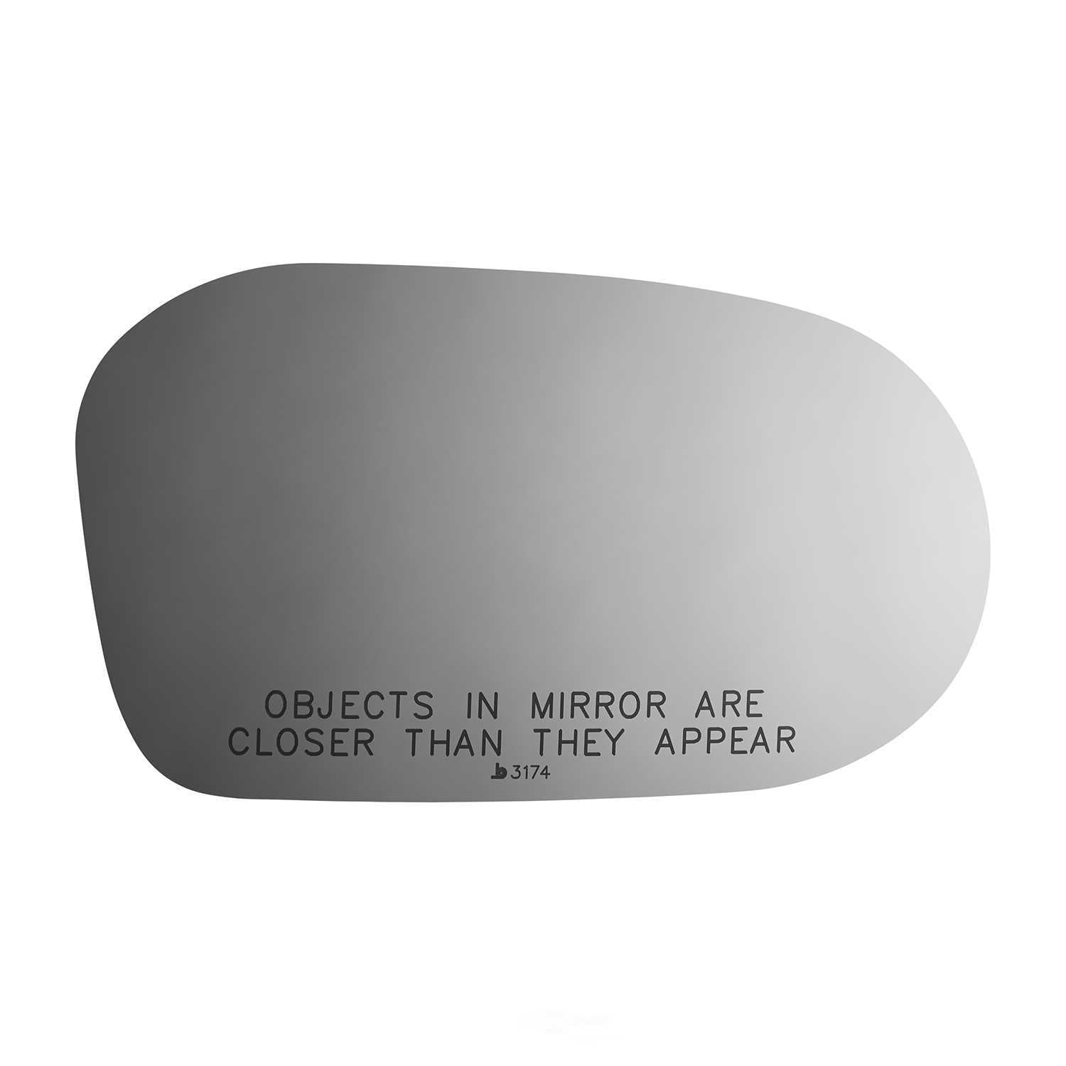 Burco Side View Mirror Replacement Glass - Clear Glass - 3174