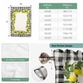 thumbnail image 6 of Summer Lemons Balloon Curtains for Bedroom/Front Door/Bathroom, Farmhouse Fruits Black Buffalo Plaid Tie Up Curtains 63 Inch Length Light Filtering Kitchen Curtains Shades for Windows 46"x63", 6 of 8
