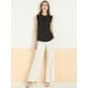 thumbnail image 3 of Blusa Elegante Sin Mangas Vintage Allegra K Para Oficina De Negocios Mujer Negro XS, 3 of 6
