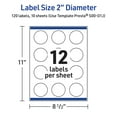 thumbnail image 6 of Avery Labels, 2" Diameter, Gold Beads, Matte White, 120ct, 6 of 10