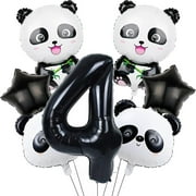 The zoo panda digital foil balloon set is suitable as a birthday party item for panda-themed events.