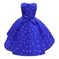 thumbnail image 2 of Girls Polka Dot Flower Dress Princess Wedding Birthday Halloween Ball Gown, 2 of 6