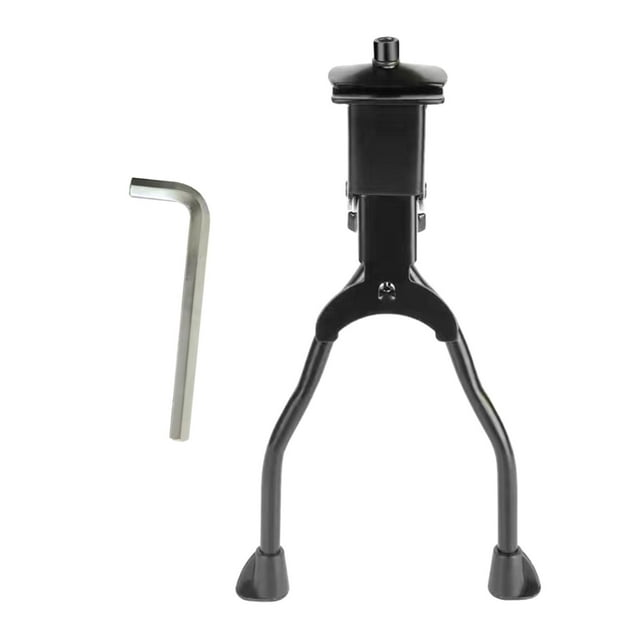 Almencla Béquille de Vélo Double Jambe Support Latéral en Métal Léger Non Ajustable