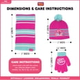 thumbnail image 4 of Universal Kids Winter Hat, Kids Gloves or Toddlers Mittens, Matching Scarf, Trolls Baby Beanie for Girl Ages 4-7, 4 of 4