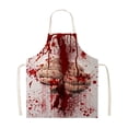 thumbnail image 1 of Mom's Best Delantal de cocina salpicado de sangre para fiesta de Halloween del Día de los Muertos, 1 of 6