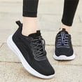thumbnail image 2 of NOKIO Womens Tennis Shoes Running Shoes Lightweight Sneakers for Women Gym Workout Shoes Spring And Summer Women Sports Shoes Mesh Breathable Elastic Lace Up Solid Color Shoes Sneakers, 2 of 8