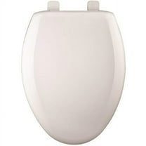 BEMIS 7900TDGSL Toilet Seat, With Cover, Plastic, Elongated, White