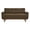 Coffee, variant on Leumius 65" Modern 2-Seater Sofa Upholstered Loveseat Sofa Couch with olid Wood Legs for Living Room,Apartment,Bedroom,Black