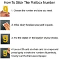 thumbnail image 5 of ZTTD Mailbox Numbers for Outside 5 Sets 0-9 Reflective Number Stickers Strong Self Adhesive Address Numbers for Houses Gold 3 Inch, 5 of 9
