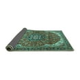 thumbnail image 2 of Ahgly Company Indoor Rectangle Medallion Turquoise Blue Traditional Area Rugs, 2' x 4', 2 of 4