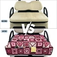 thumbnail image 6 of COEQINE Golf Cart Seat Covers/Seat Towel Fit for EZGO Yamaha Club Car, Lightweight Seat Cushions Accessories Compact Bag-Style Folding, 51.2x30.3 Inch, Valentines Day Pink Heart Patchwork, 6 of 8