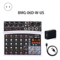thumbnail image 3 of Mezclador de Audio Portátil de 6 Canales, Consola de Mezclas, Tarjeta de Sonido con Interfaz USB y Alimentación Fantasma de 48 V (Conector Estadounidense), 3 of 5