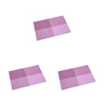 thumbnail image 3 of stanreset 1/2/3/5 Multi-Color Stripe Placemats Simple Style Waterproof Heating Insulation Desktop Anti-slide Table Mat Kitchen Tablecloth Purple 3PCS, 3 of 6