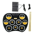thumbnail image 1 of Electronic Drum Practice Drum Pad Drum Sticks Birthday Holiday Gifts CUTICAT Tambor electronico, 1 of 4