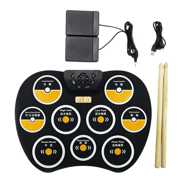 Electronic Drum Practice Drum Pad Drum Sticks Birthday Holiday Gifts CUTICAT Tambor electronico