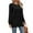 02-Black, variant on Women's Knitted Mid-Length Coat Round Neck Solid Color Pocket Warm Pullover Sweater 06-Khaki M