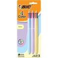 thumbnail image 1 of Bolígrafo BIC de 4 colores pastel, 1 mm, punta de 3 unidades, 1 of 9