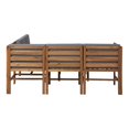 thumbnail image 3 of Acacia Modulaire 6 Pièces - 5 Places + Pouf - Marron, 3 of 12