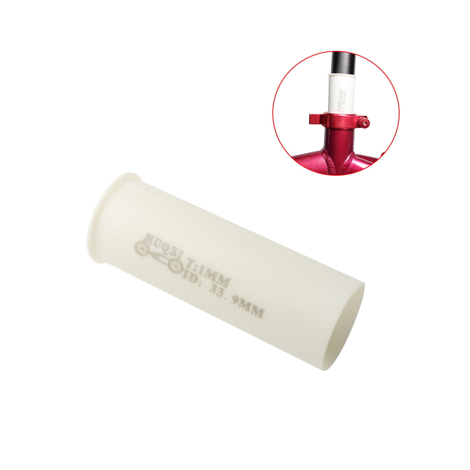 33.9x1mm Bicycle Seat Tube Adapter Bike Seat Post Tube Sleeve for Mountain Bike Road Bike