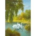 thumbnail image 2 of Smith, B. 18x24 Black Ornate Wood Framed with Double Matting Museum Art Print Titled - White Symphony I, 2 of 4