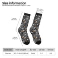 thumbnail image 2 of KLL Spider Cobweb Print Cool Socks Men's Women's Crew Socks Funny Crazy Novelty Stockings, 2 of 6