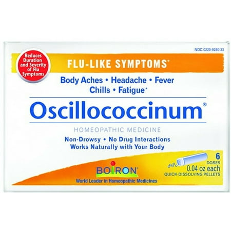 Boiron Oscillococcinum Quick-Dissolving Pellets 6 Each (Pack of 2)
