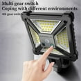 thumbnail image 4 of EGNMCR Solar Lights Outdoor, Outdoor Lights, Outdoor Lights, Motion Sensor Powered Lights IP65, 3 Modes, With Remote Control,Wall Security Lights For Fence Yard Garden Patio Solar Lights, 4 of 6