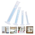 thumbnail image 2 of KAKOWELY Transparent Plastic Measuring Cylinder for Lab Use with Wide Base and Accurate Graduations 10ml 25ml 50ml 100ml,9.84"X2.36"X2.36", 2 of 5