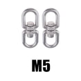 thumbnail image 1 of 2 piezas Macarena giratorio acero inoxidable doble extremo resistente para columpios M5, 1 of 8