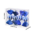 thumbnail image 3 of Fiudx Colgante Navideño con Diseño de Caramelo Vibrante, Plástico Ecológico, Galvanoplastia Brillante, Decoración Navideña Multifuncional, Escaparates, Adornos para Árboles, Tamaño 11,5 X 5 X 4 Cm, 3 of 6