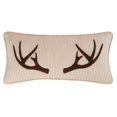 thumbnail image 2 of C&F Home Sleepy Forest Deer Antler Lumbar Tufted Pillow Decor Decoration Fall Throw Pillow for Couch Chair Living Room Bedroom 12 x 24 Tan, 2 of 3