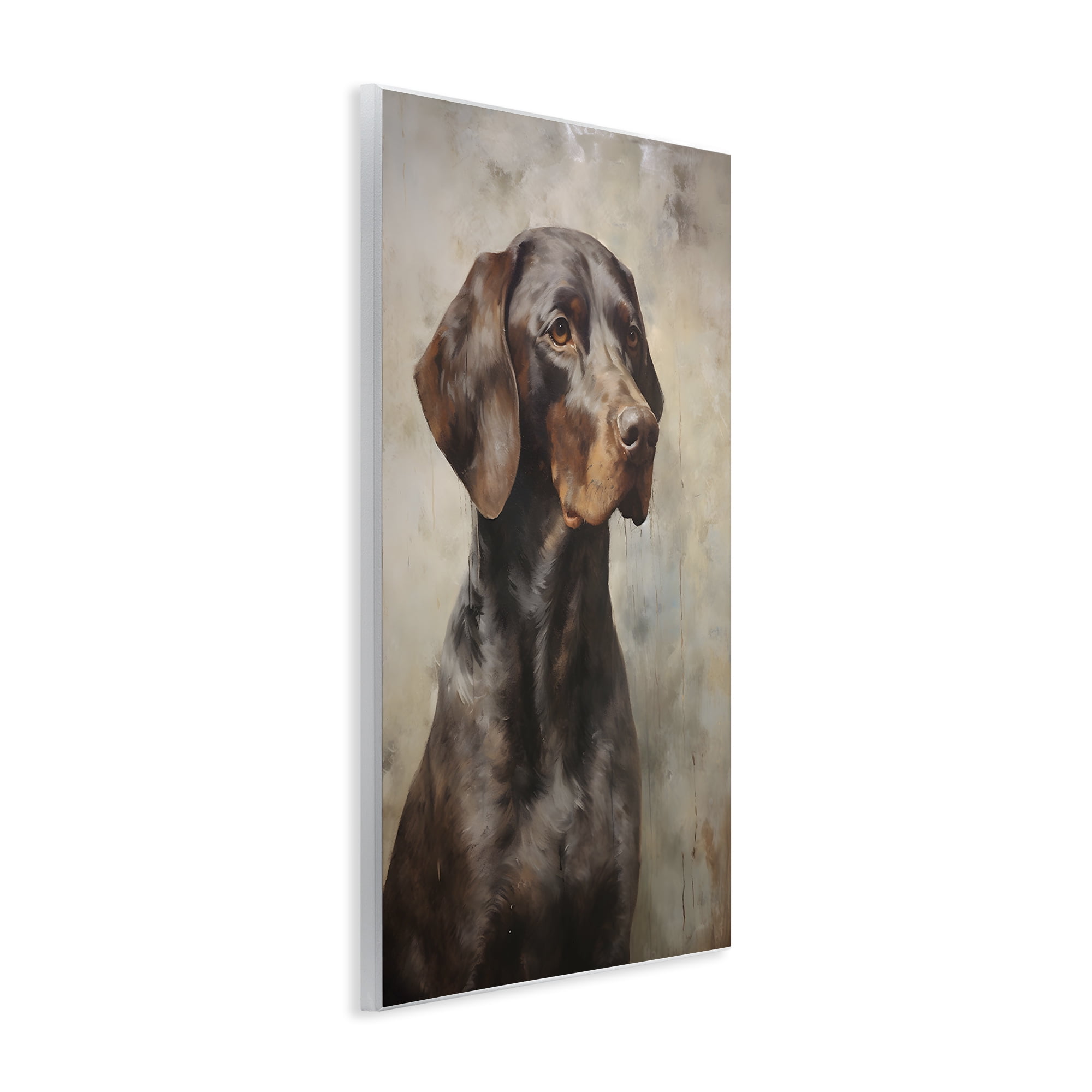 Stupell Industries Brown Labrador Visage Animals & Insects Painting Unframed Art Print Wall Art, 10 x 15